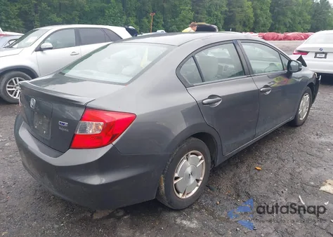 2012 Honda Civic Hf z USA, uszkodzony, nr VIN 2HGFB2F62CH332079